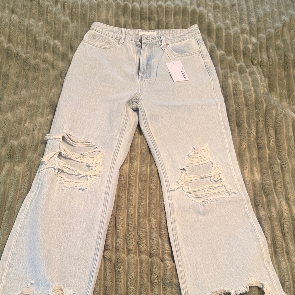 Vervet LA Distressed Light Blue Women's Jeans